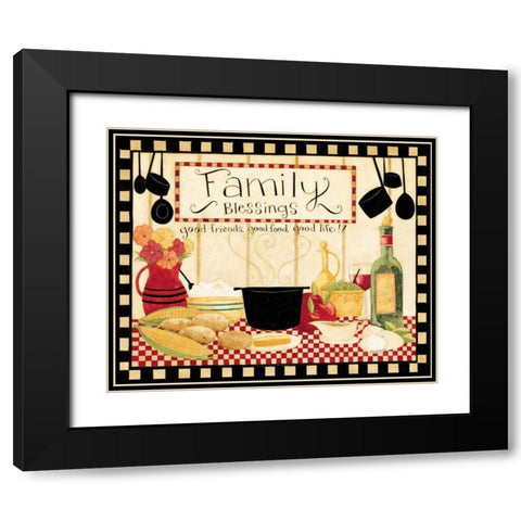Blessings Black Modern Wood Framed Art Print with Double Matting by DiPaolo, Dan