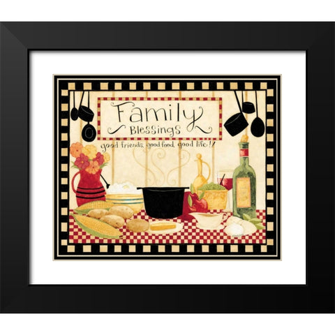 Blessings Black Modern Wood Framed Art Print with Double Matting by DiPaolo, Dan