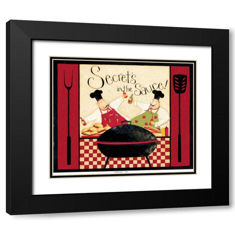 Sauce Black Modern Wood Framed Art Print with Double Matting by DiPaolo, Dan