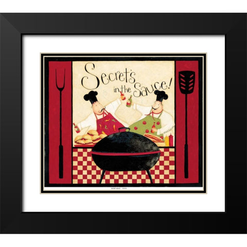 Sauce Black Modern Wood Framed Art Print with Double Matting by DiPaolo, Dan