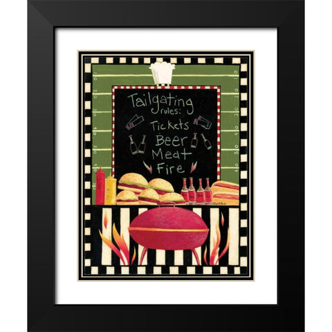 Tailgating Black Modern Wood Framed Art Print with Double Matting by DiPaolo, Dan