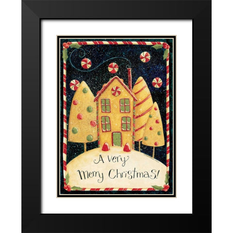 House Black Modern Wood Framed Art Print with Double Matting by DiPaolo, Dan