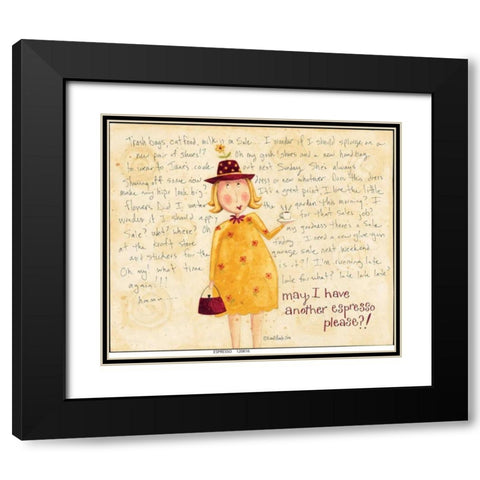 Espresso Black Modern Wood Framed Art Print with Double Matting by DiPaolo, Dan