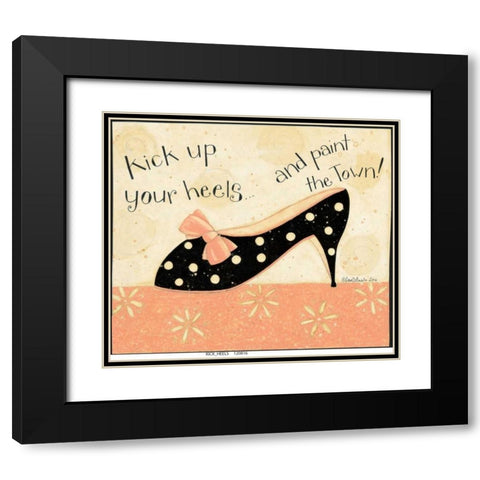 Kick Shells Black Modern Wood Framed Art Print with Double Matting by DiPaolo, Dan