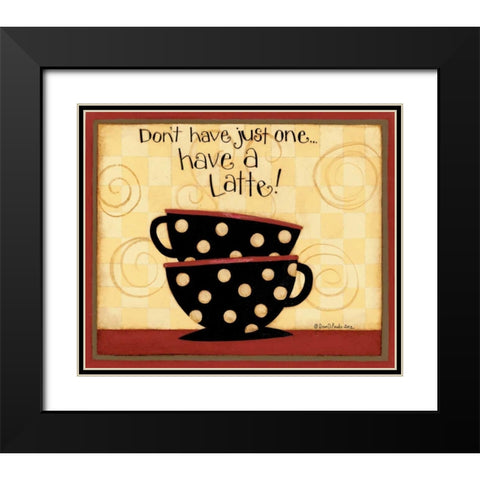 Latte Black Modern Wood Framed Art Print with Double Matting by DiPaolo, Dan