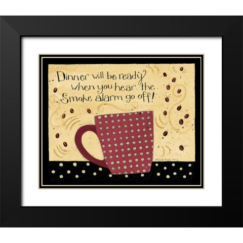 Smoke Alarm Black Modern Wood Framed Art Print with Double Matting by DiPaolo, Dan