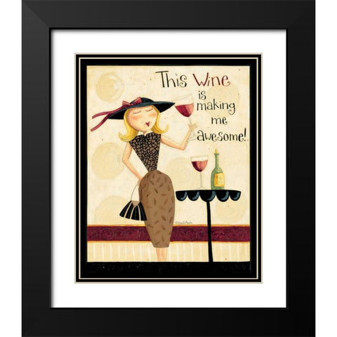 The Wine Black Modern Wood Framed Art Print with Double Matting by DiPaolo, Dan