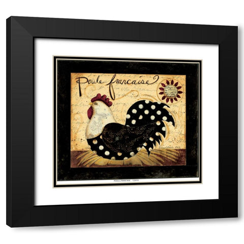 Poulet France Black Modern Wood Framed Art Print with Double Matting by DiPaolo, Dan