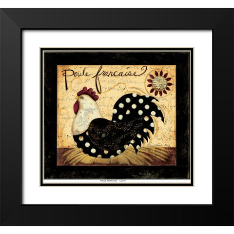 Poulet France Black Modern Wood Framed Art Print with Double Matting by DiPaolo, Dan