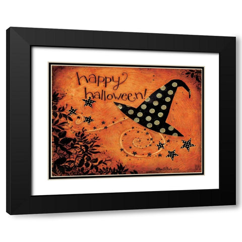 Hot Hat Black Modern Wood Framed Art Print with Double Matting by DiPaolo, Dan