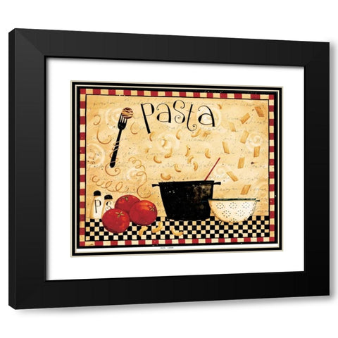 Pasta Black Modern Wood Framed Art Print with Double Matting by DiPaolo, Dan