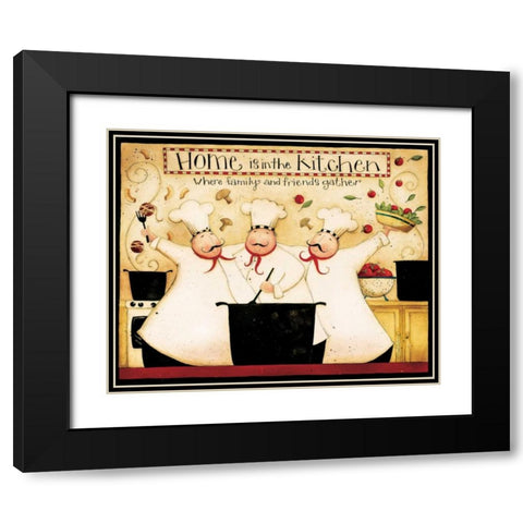 Home Cooking Black Modern Wood Framed Art Print with Double Matting by DiPaolo, Dan