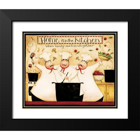 Home Cooking Black Modern Wood Framed Art Print with Double Matting by DiPaolo, Dan