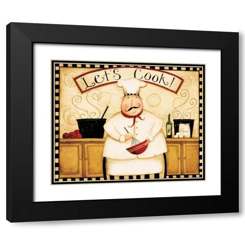 Cook With Me Black Modern Wood Framed Art Print with Double Matting by DiPaolo, Dan
