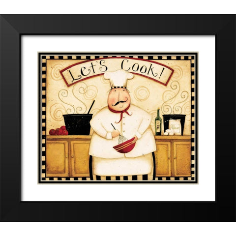 Cook With Me Black Modern Wood Framed Art Print with Double Matting by DiPaolo, Dan