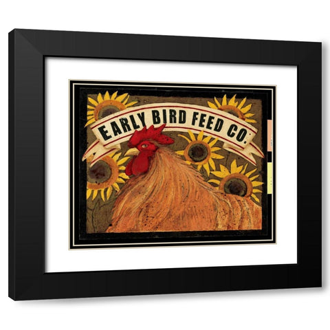 Early Bird Feed Co. Black Modern Wood Framed Art Print with Double Matting by DiPaolo, Dan