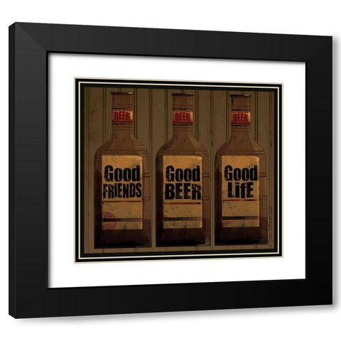 Final 3 Black Modern Wood Framed Art Print with Double Matting by DiPaolo, Dan