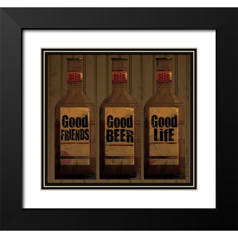 Final 3 Black Modern Wood Framed Art Print with Double Matting by DiPaolo, Dan