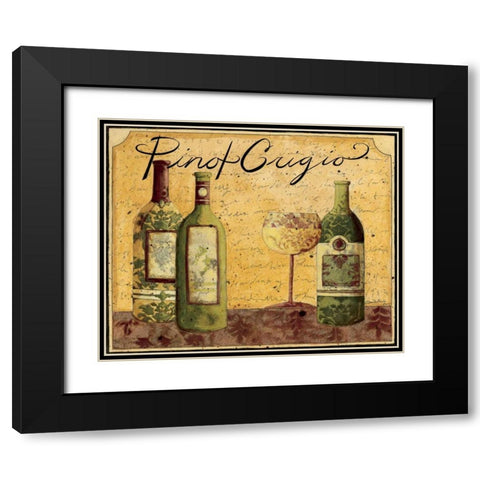 Pinot Grigio Black Modern Wood Framed Art Print with Double Matting by DiPaolo, Dan
