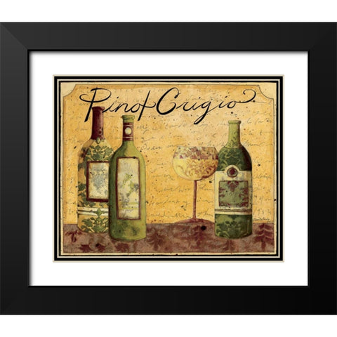 Pinot Grigio Black Modern Wood Framed Art Print with Double Matting by DiPaolo, Dan