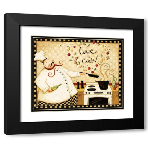 Meal Black Modern Wood Framed Art Print with Double Matting by DiPaolo, Dan