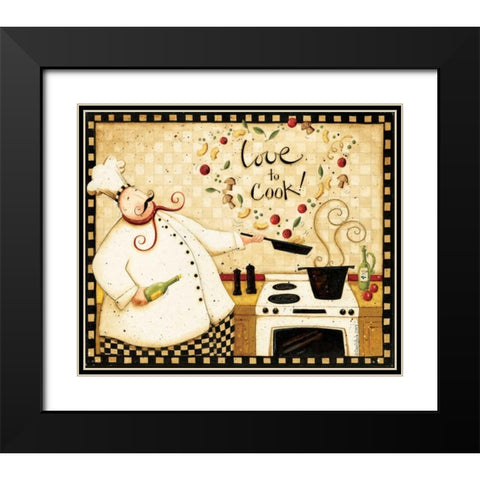 Meal Black Modern Wood Framed Art Print with Double Matting by DiPaolo, Dan
