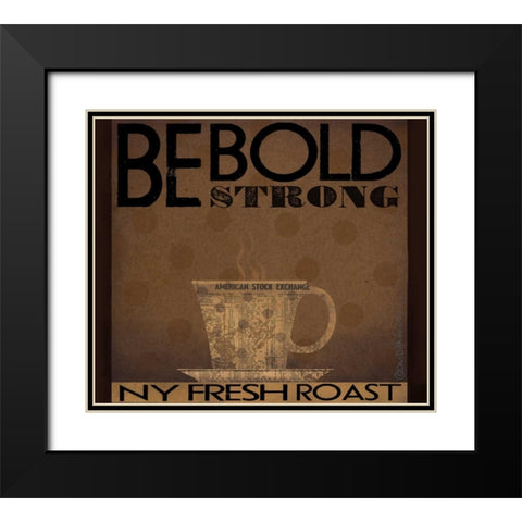 Blod Black Modern Wood Framed Art Print with Double Matting by DiPaolo, Dan