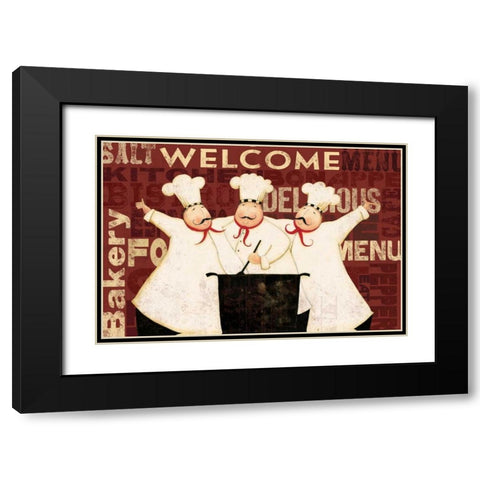 Chef Rug Black Modern Wood Framed Art Print with Double Matting by DiPaolo, Dan
