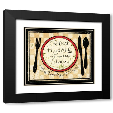 The Best Things In Life Black Modern Wood Framed Art Print with Double Matting by DiPaolo, Dan