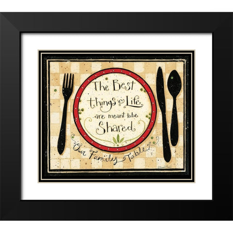 The Best Things In Life Black Modern Wood Framed Art Print with Double Matting by DiPaolo, Dan