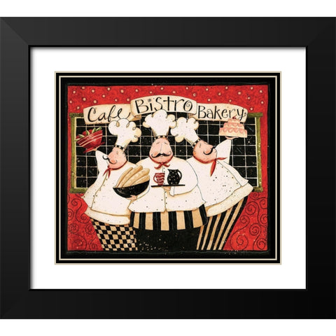 Cafe Bistro Bakery Black Modern Wood Framed Art Print with Double Matting by DiPaolo, Dan