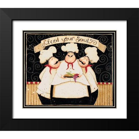 Feed Your Soul Black Modern Wood Framed Art Print with Double Matting by DiPaolo, Dan
