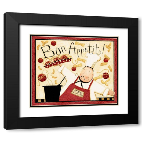 Cooks Bon Appetit Black Modern Wood Framed Art Print with Double Matting by DiPaolo, Dan
