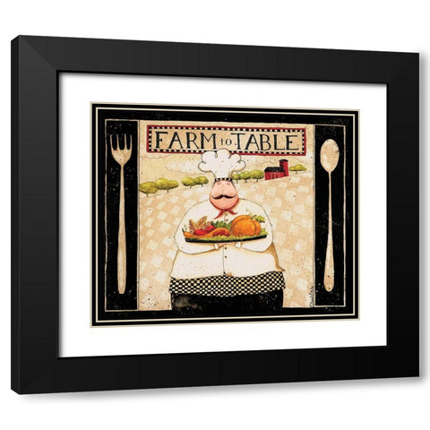 Farm To Table Black Modern Wood Framed Art Print with Double Matting by DiPaolo, Dan
