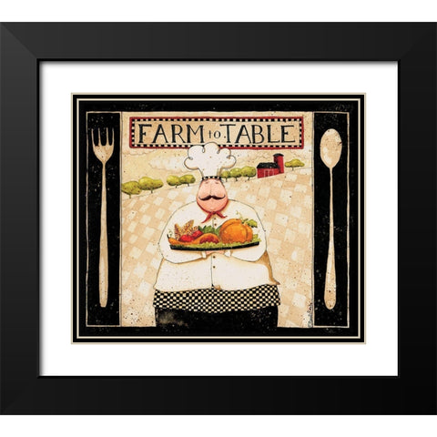 Farm To Table Black Modern Wood Framed Art Print with Double Matting by DiPaolo, Dan