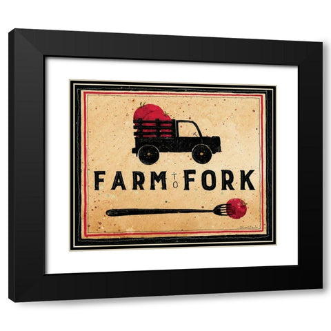 Farm To Fork Black Modern Wood Framed Art Print with Double Matting by DiPaolo, Dan
