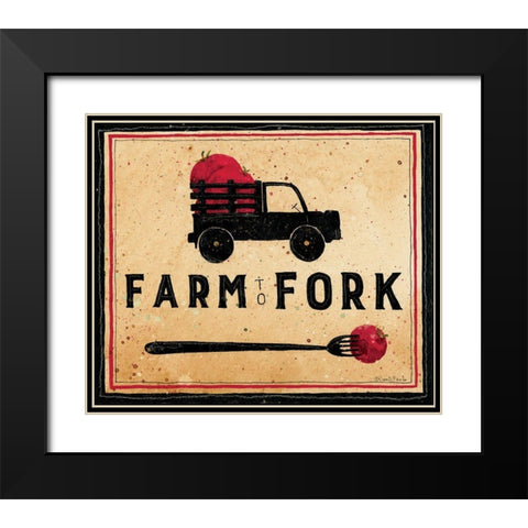 Farm To Fork Black Modern Wood Framed Art Print with Double Matting by DiPaolo, Dan