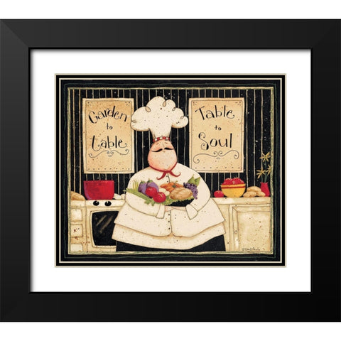 Garden To Table Black Modern Wood Framed Art Print with Double Matting by DiPaolo, Dan