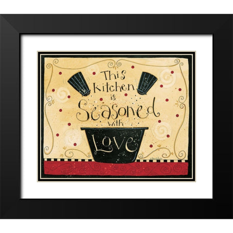 Kitchen Seasoned Black Modern Wood Framed Art Print with Double Matting by DiPaolo, Dan