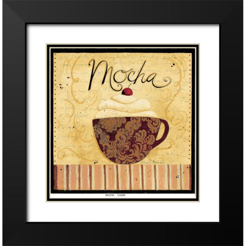 Mocha Black Modern Wood Framed Art Print with Double Matting by DiPaolo, Dan