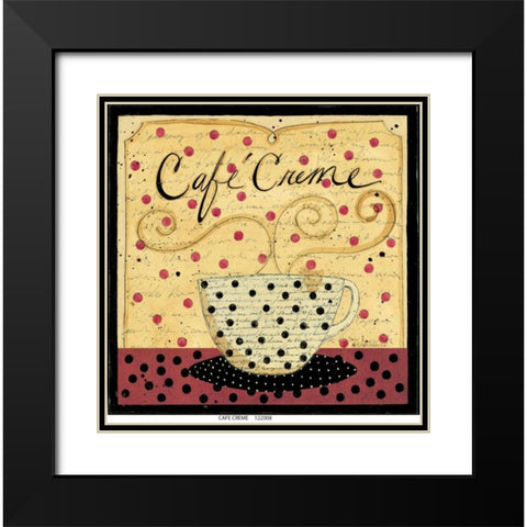 Cafe Cream 2 Black Modern Wood Framed Art Print with Double Matting by DiPaolo, Dan