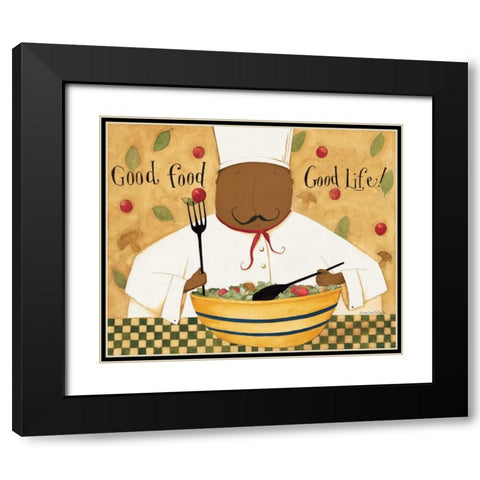 Good Food Black Modern Wood Framed Art Print with Double Matting by DiPaolo, Dan