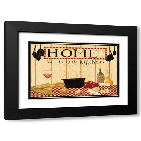 Home Is In The Kitchen 2 Black Modern Wood Framed Art Print with Double Matting by DiPaolo, Dan