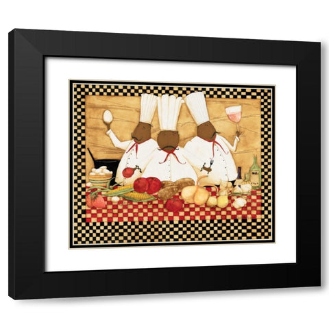 Loves To Cook Black Modern Wood Framed Art Print with Double Matting by DiPaolo, Dan
