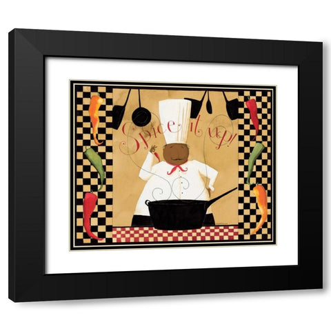 Spice It Up Black Modern Wood Framed Art Print with Double Matting by DiPaolo, Dan