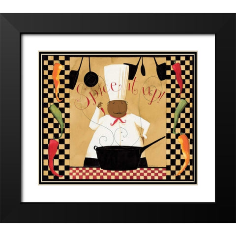 Spice It Up Black Modern Wood Framed Art Print with Double Matting by DiPaolo, Dan