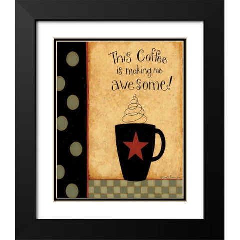 Awesome Star Black Modern Wood Framed Art Print with Double Matting by DiPaolo, Dan