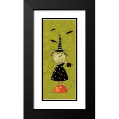 Treat Girl Black Modern Wood Framed Art Print with Double Matting by DiPaolo, Dan