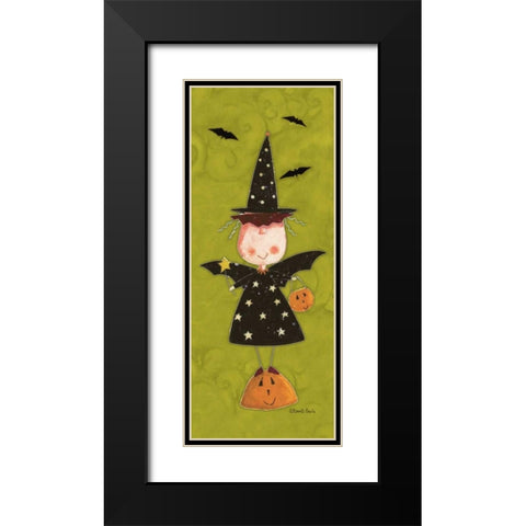Batty Girl Black Modern Wood Framed Art Print with Double Matting by DiPaolo, Dan