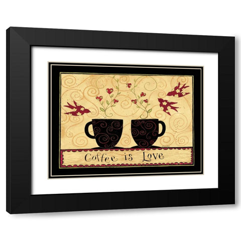 Blended Coffee Black Modern Wood Framed Art Print with Double Matting by DiPaolo, Dan